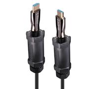 Lindy cable blindado hdmi 8k60 híbrido de fibra óptica de 20 m