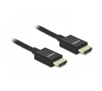 Cable HDMI 2 m DeLOCK 8K 60 Hz 48 Gbps negro chapado en oro