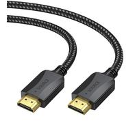 Cable HDMI 4K de alta velocidad de 3 pies, cable HDMI 2.0 trenzado 4K a 60Hz, 2K a 144Hz, 1080P con 3D, HDR, ARC, HDCP, para computadora, monitor, HDTV, PS4/5, KVM, estación de acoplamiento