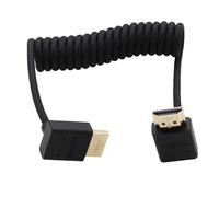 Cable HDMI 8K 4K de HangTon para PC TV PS5 Xbox, ATOMOS Ninja V Shinobi, Sony A9III A7RV A7M4 FX3 FX30 FX6, Canon C80 C70 R1 R5 Mark II, Panasonic BGH1 S5IIX S1RII G9M2 GH5II, trenzado en espiral