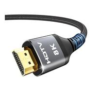 Cable HDMI 8K de 15 pies, cable HDMI 2.1 para juegos, compatible con 8K @60Hz, 4K @120Hz, Dynamic HDR10+, SBTM, VRR, QFT, ALLM, 3D, HDCP 2.3 para PS5, Xbox, Nintendo Switch, TV, PC, monitor, tarjeta