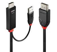 Cable HDMI a DisplayPort - LINDY - 1m - DP 1.2 - HDMI 2.0 - Negro