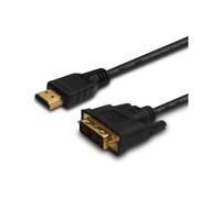 Cable HDMI a DVI 1.5 m Savio CL-10 macho-macho chapado en oro negro