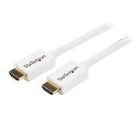 StarTech.com Cable HDMI de alta velocidad de 5m - Macho a Macho - CL3 Instalación en Pared - Ultra HD 4k x 2k - Blanco ( HD3MM5MW )