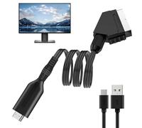 Cable HDMI a SCART Todo En Uno Adaptador HDMI a SCART Adaptador HDMI a SCART Convertidor Audio Vídeo HD Convertidor HDMI a SCART para HDTV Stb VHS Xbox Ps3 Sky DVD BLU-Ray, Etc