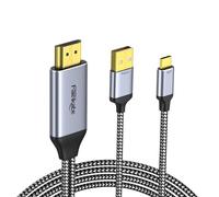 Cable HDMI a USB-C 4K60Hz 3 metros, fuente HDMI a adaptador de pantalla para monitor USB-C, compatible con Xreal Air, Xreal One, Nreal, RayNeo, Rokid AR, Steam Deck Dock, PS5, Xbox, monitor portátil