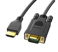 Cable HDMI a VGA de 1,8 m, Adaptador HDMI a VGA 1080P 60Hz, cable unidireccional HDMI macho a VGA macho para monitor, adaptador de cable HDMI a VGA para computadora portátil, PC, proyector, TV