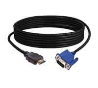Cable HDMI a VGA de 3 m, chapado en oro, 1080P/60Hz, HDMI macho a VGA macho, adaptador de 15 pines, convertidor de vídeo digital, transmisor unidireccional para proyector, computadora, monitor,