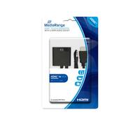 Cable Hdmi A Vga Jack 3.5 Mm Mediarange Negro