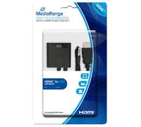 Cable Hdmi A Vga Jack 3.5 Mm Negro - MEDIARANGE