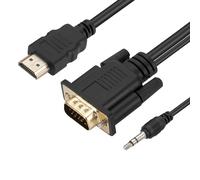 Cable HDMI a VGA macho y conector de 3,5 mm Calidad Full HD Longitud 1,8m