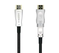 AISENS A148-0511 Cable HDMI V2.0 AOC desmontable premium alta velocidad/HEC 4K@60Hz 4:4:4 18Gbps, A/M-D/A/M, negro, 20m
