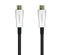 Cable HDMI AISENS V2.0 AOC Premium 20m 18Gbit/s 4K@60Hz Fibra Óptica Oro 24K ARC 3D Negro