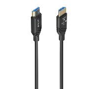 Cable HDMI Aisens A153-0937 8K 60Hz 30m Fibra Óptica+Cobre eARC HDR 48Gbps Negro