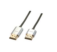 Cable HDMI Alta Velocidad LINDY CROMO Slim A/A - 3m - Ethernet, 3D, 4K 60Hz