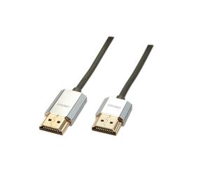 Cable HDMI Alta Velocidad LINDY CROMO Slim A/A - 3m - Ethernet, 3D, 4K 60Hz
