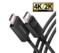 Cable HDMI AXAGON RVD-HI20C2 1,8 m DisplayPort a HDMI 2.0b Negro