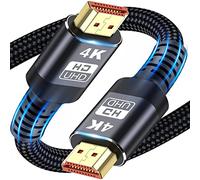 Cable HDMI, cable HDMI 4K de 5 m, cable HDMI trenzado de ultra alta velocidad, compatible con 4K a 60Hz, ARC, HDR, 3D, Ethernet, compatible con todos los dispositivos HDMI