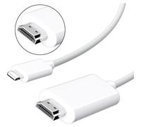 Cable HDMI, cable HDMI compatible con Apple Lightning a HDTV, cable adaptador HD, cable de conversión AV, 2 m