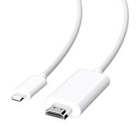 Cable HDMI, compatible con Apple Lightning a HDTV, cable adaptador HD, cable de conversión AV, 2 m