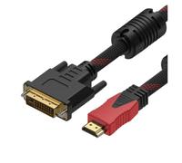 Cable HDMI compatible con DVI macho 24 + 1 DVI-D adaptador macho bidireccional 1080P for HDTV DVD proyector 4 PS4/3 TV BOX(5m)