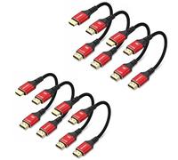 Cable HDMI corto 8K de 0.5 pies, 8 unidades, cable HDMI 2.1 de 48 Gbps | Compatible con 4K a 120Hz, 8K a 60Hz, HDR10+, eARC, para TV, monitor, portátil, interruptor HDMI, divisor HDMI
