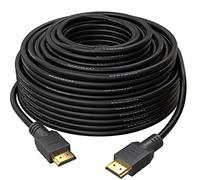 Cable HDMI de 30 M v1.4 de True HQ™ | Cable largo de alta velocidad con Ethernet ARC 3D | Full HD 1080P PS4 Xbox One Sky HD TV portátil PC Monitor CCTV | Negro y dorado
