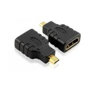 Cable HDMI de tipo D a HDMI tipo A; adaptador para conectar tableta de 10 pulgadas Lenovo ThinkPad a TV y monitores, con adaptador de oro, soporte de audio y vídeo, 3D, 4K, 1440 y 1080p, de DragonTrading®
