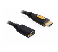 Cable HDMI DeLOCK 3 m Alargador Negro
