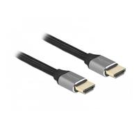 Cable HDMI DeLOCK 48 Gbps 8K 60 Hz 0,5 m Gris