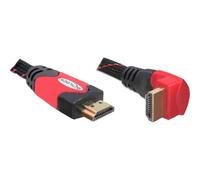 Cable HDMI DeLOCK 5 m Negro/Rojo 10,2 Gbit/s