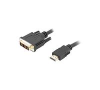 Câble HDMI -> DVI-D (18+1) M/M Single Link - LANBERG - Negro - 1,8m