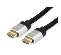 Equip Cable Mallado HDMI 2.1 Alta Velocidad 48Gbps 8K 60Hz Macho/Macho 15m Negro