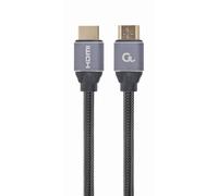 Cable HDMI Gembird CCBP-HDMI-2M 2m HDMI 2.0 18 Gbit/s Chapado Oro ARC 4K UHD 3D Negro