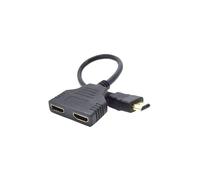 Cable HDMI - Gembird - DSP-2PH4-04 - 2 x HDMI Tipo A - Macho/Hembra - 39 cm Negro