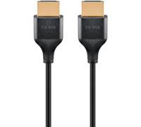 Goobay cable hdmi delgado de alta velocidad con ethernet, 5 metros/4k