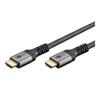 goobay Cable HDMI 2.0 ultra-flexible con Ethernet, 18 Gbit/s, carcasa de aluminio, 10 m