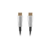 Cable HDMI Lanberg CA-HDMI-20FB-0300-BK 30 m 2.0 18 Gbit/s Negro Oro