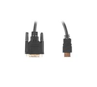 Cable HDMI LANBERG Macho/DVI-D 24+1 Macho 4K Dual Link 3M Negro