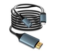 Cable HDMI Lightning de 2 m para iPhone 14/13/12/11/XS/XR/8 1080P Full HD Digital AV adaptador compatible con iPad y iPod, transmisión de TV, Plug & Play, no compatible con iPhone 15/16 y Netflix