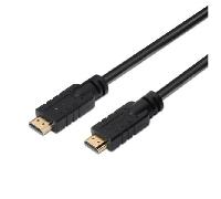 AISENS A119-0103 - Cable HDMI Alta Velocidad HEC con repetidor (15 m, chipset para Señal Full HD) Color Negro