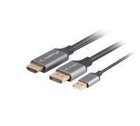 Cable HDMI(M) displayport(M) 1M 4K negro CA-HDDP-20CU-0010-BK