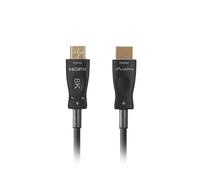 Lanberg Cable HDMI V2.1 AOC (óptico activo) M/M 8K 60 Hz 30 m Negro