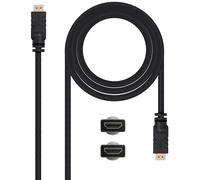 Cable HDMI V1.4 HEC NanoCable USB-A M/M 20 M c/Ferrite