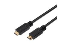 Cable HDMI 2.0 4K Aisens A120-0374/ HDMI Macho - HDMI Macho/ Hasta 10W/ 2250Mbps/ 20m/ Negro
