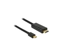 Cable HDMI Mini DisplayPort - DeLOCK - 1 m - Negro - Conector HDMI - Conector Mini DisplayPort
