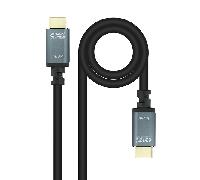 NANOCABLE 10.15.8002 - Cable HDMI 2.1 IRIS 8K, de 2.0 m, Color Negro