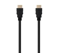 Cable HDMI Nanocable 10.15.1700 V1.4 1m Macho-Macho Oro Alta Velocidad 3D ARC Negro