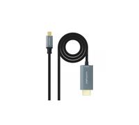 Câble HDMI - Nanocable - 10.15.5162 - 1,8 m - USB Tipo-C - HDMI Tipo A (Estándar)