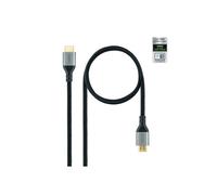 Cable HDMI - NANOCABLE - 10.15.8101 - 1 m - HDMI Tipo A Macho - 48 Gbit/s - Negro